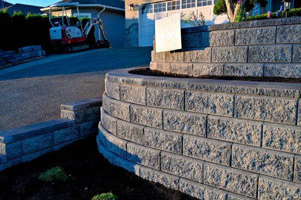 Stone Retaining Wall Repair in Concord